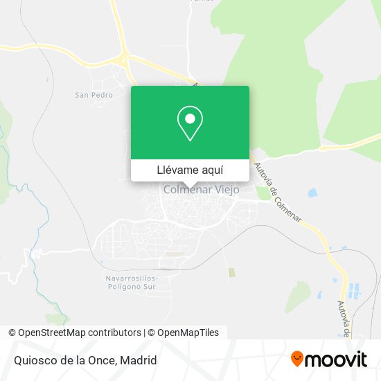 Mapa Quiosco de la Once