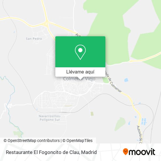 Mapa Restaurante El Fogoncito de Clau