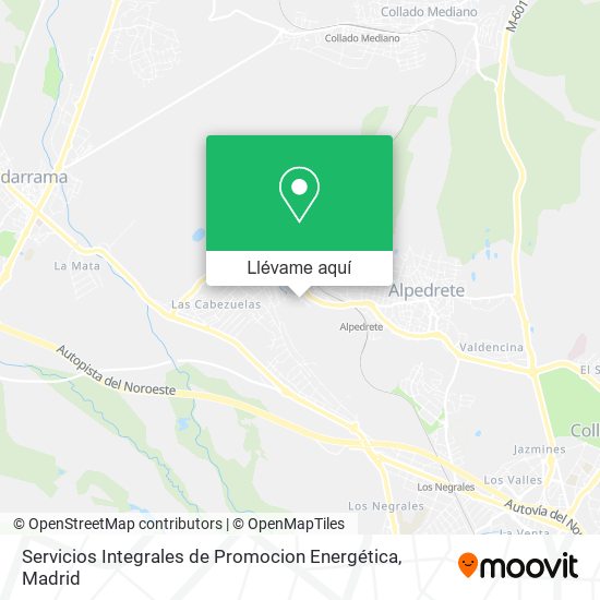 Mapa Servicios Integrales de Promocion Energética