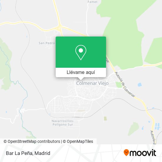 Mapa Bar La Peña