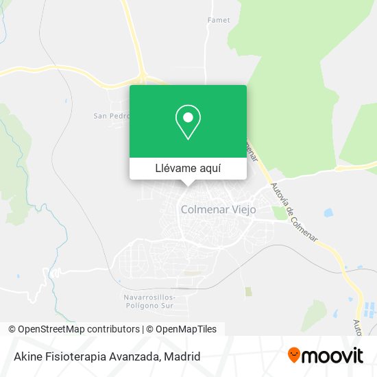 Mapa Akine Fisioterapia Avanzada