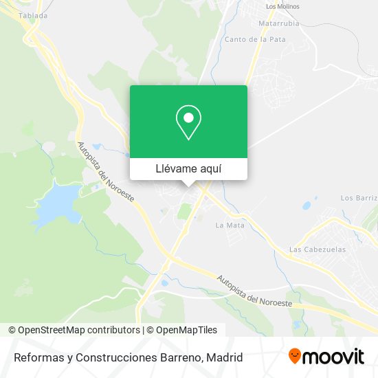 Mapa Reformas y Construcciones Barreno