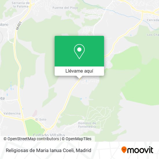 Mapa Religiosas de Maria Ianua Coeli