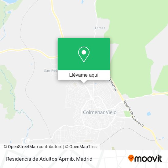 Mapa Residencia de Adultos Apmib