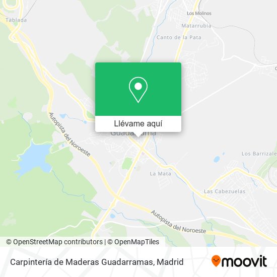 Mapa Carpintería de Maderas Guadarramas