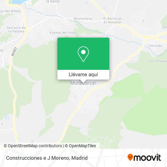 Mapa Construcciones e J Moreno