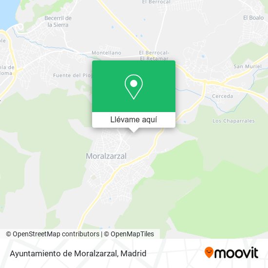 Mapa Ayuntamiento de Moralzarzal
