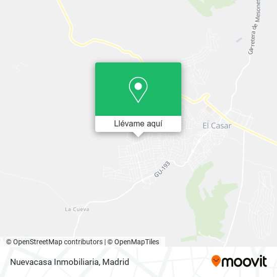 Mapa Nuevacasa Inmobiliaria