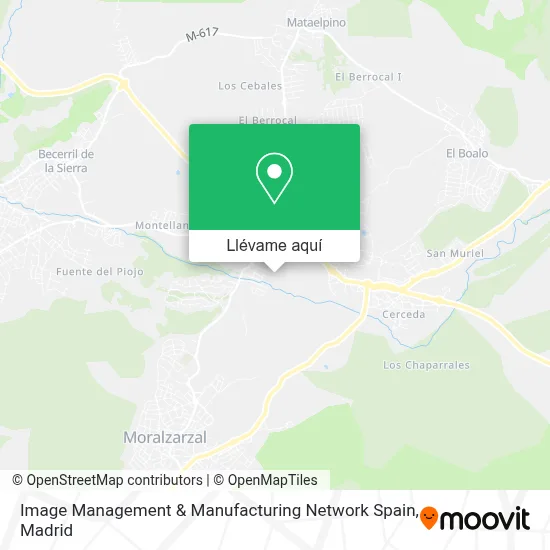 Mapa Image Management & Manufacturing Network Spain