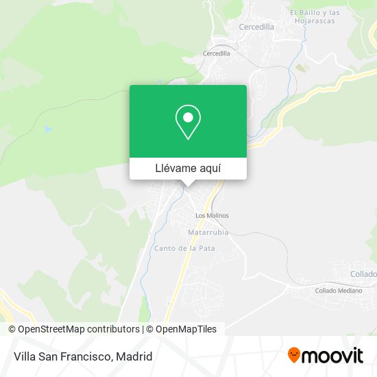 Mapa Villa San Francisco