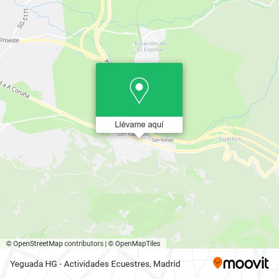 Mapa Yeguada HG - Actividades Ecuestres