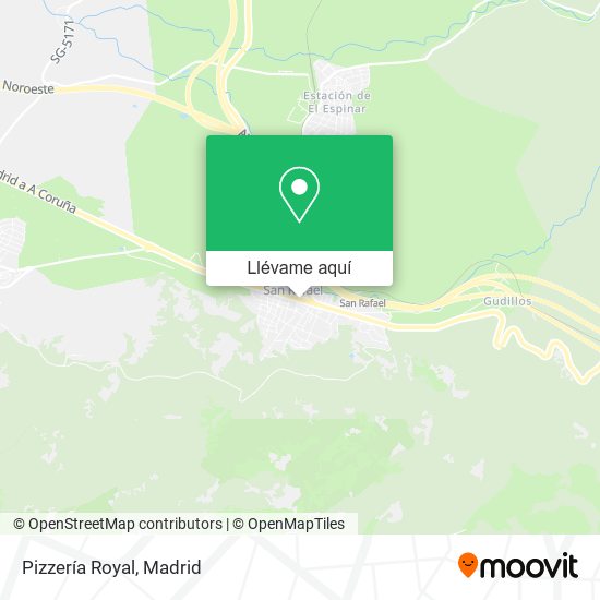Mapa Pizzería Royal