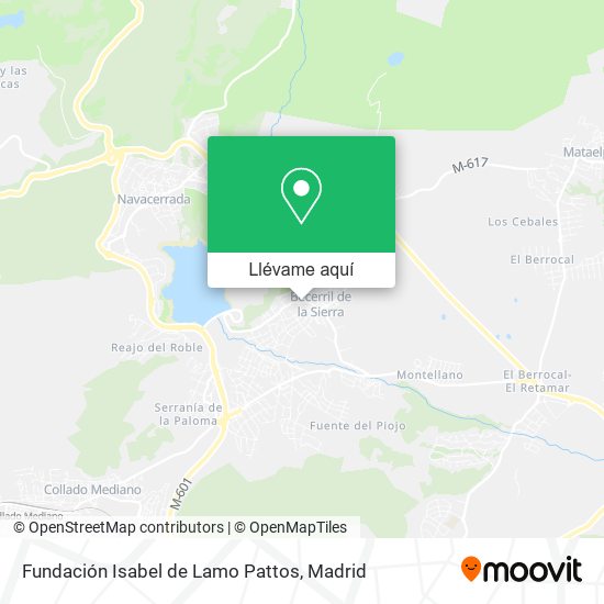 Mapa Fundación Isabel de Lamo Pattos