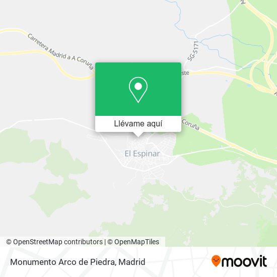 Mapa Monumento Arco de Piedra