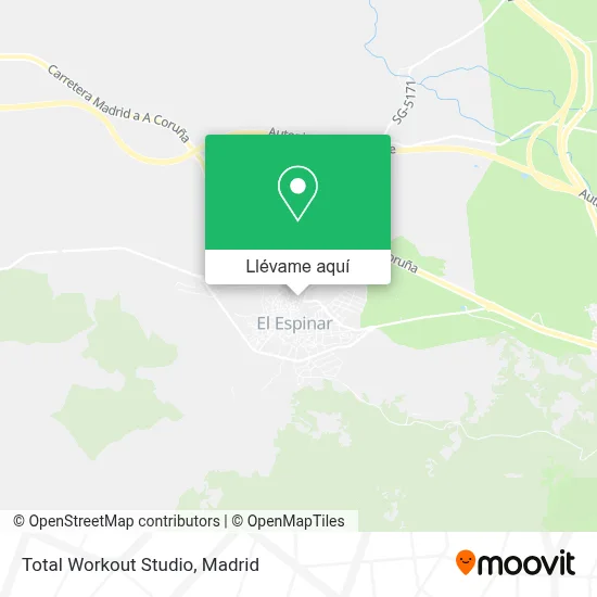 Mapa Total Workout Studio