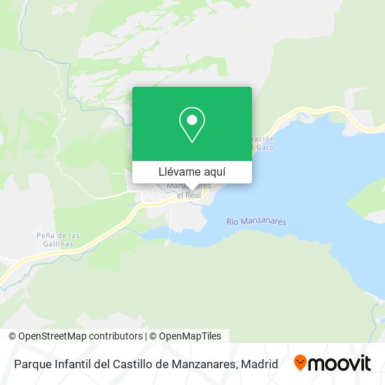 Mapa Parque Infantil del Castillo de Manzanares