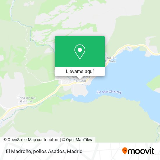 Mapa El Madroño, pollos Asados