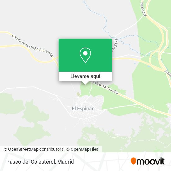 Mapa Paseo del Colesterol