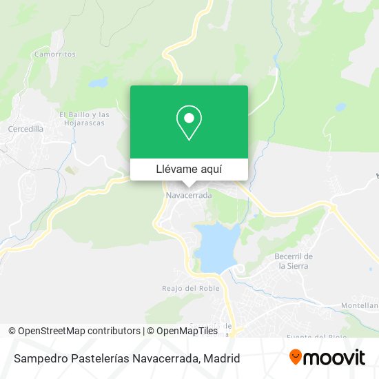 Mapa Sampedro Pastelerías Navacerrada