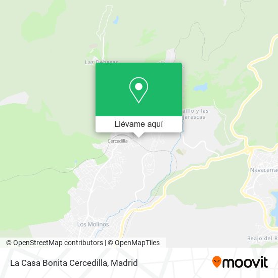 Mapa La Casa Bonita Cercedilla