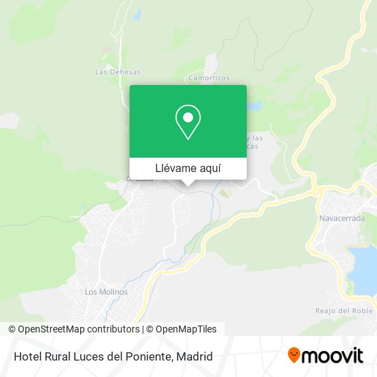Mapa Hotel Rural Luces del Poniente