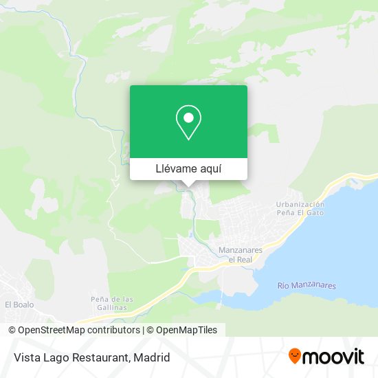 Mapa Vista Lago Restaurant