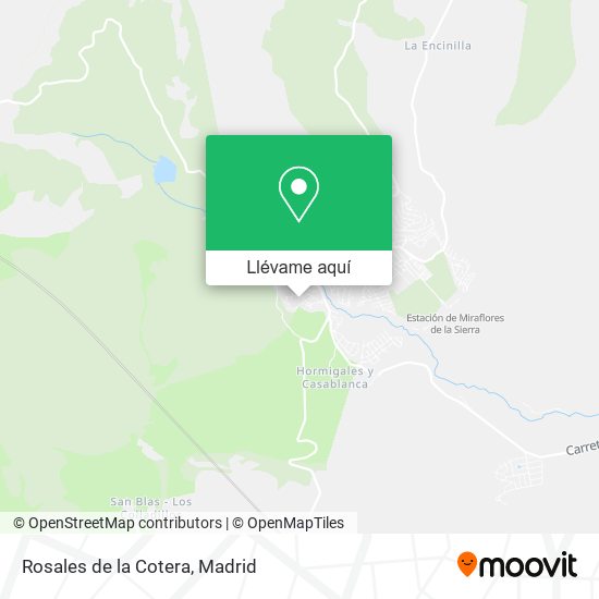 Mapa Rosales de la Cotera