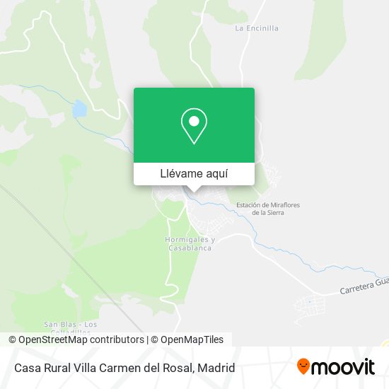 Mapa Casa Rural Villa Carmen del Rosal