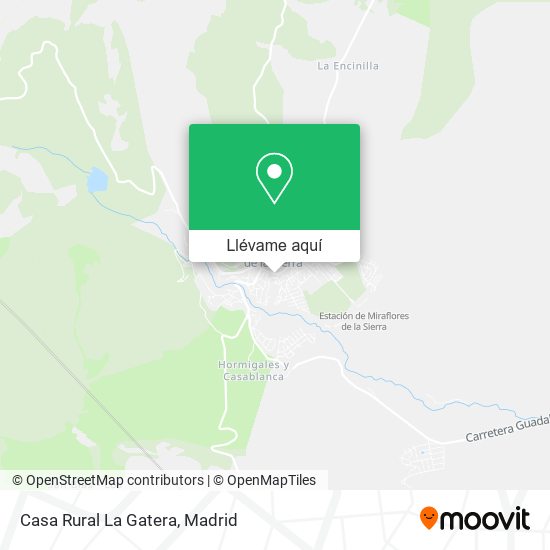 Mapa Casa Rural La Gatera