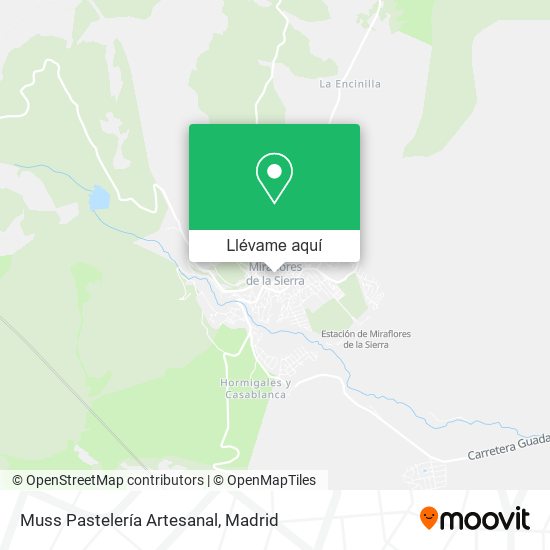 Mapa Muss Pastelería Artesanal