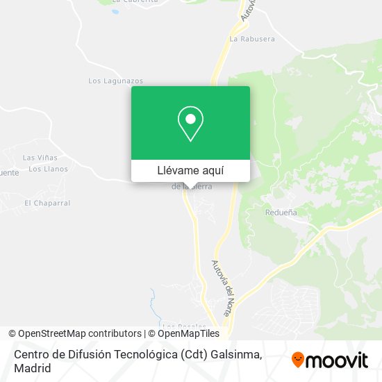 Mapa Centro de Difusión Tecnológica (Cdt) Galsinma