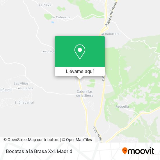 Mapa Bocatas a la Brasa Xxl