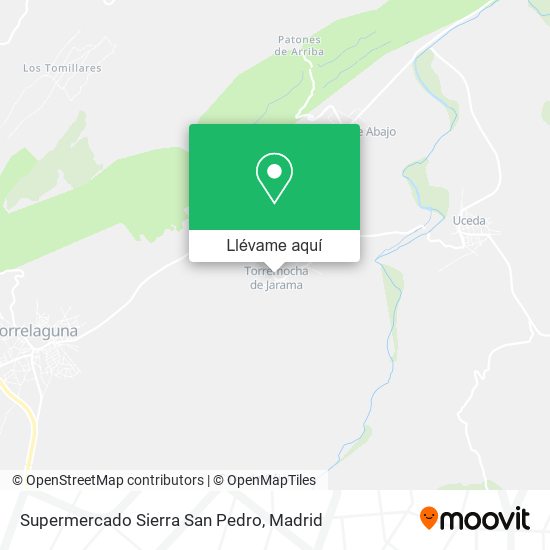 Mapa Supermercado Sierra San Pedro