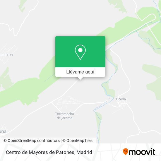 Mapa Centro de Mayores de Patones