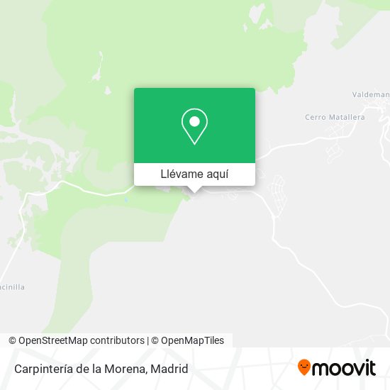 Mapa Carpintería de la Morena