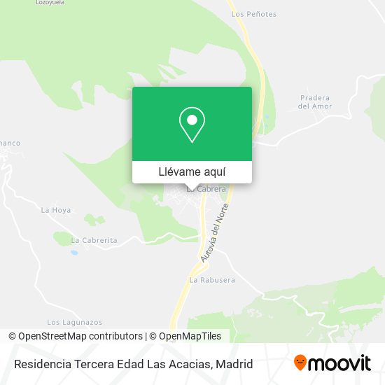 Mapa Residencia Tercera Edad Las Acacias