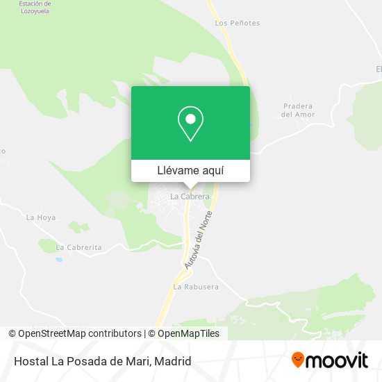 Mapa Hostal La Posada de Mari