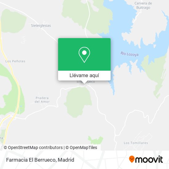 Mapa Farmacia El Berrueco