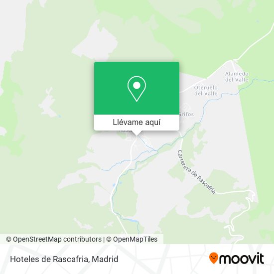 Mapa Hoteles de Rascafria