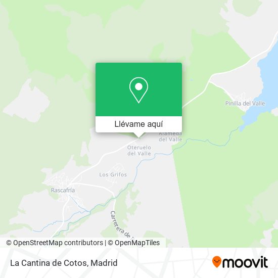 Mapa La Cantina de Cotos