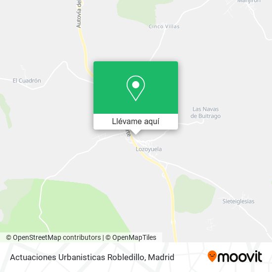Mapa Actuaciones Urbanisticas Robledillo
