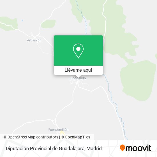 Mapa Diputación Provincial de Guadalajara