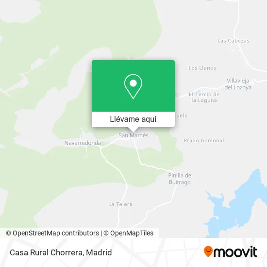 Mapa Casa Rural Chorrera