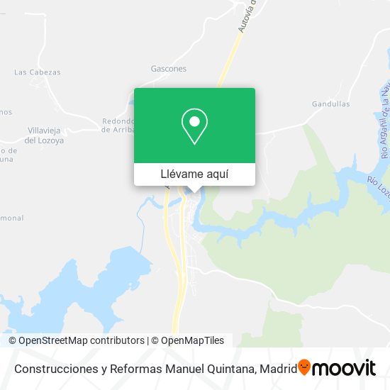 Mapa Construcciones y Reformas Manuel Quintana