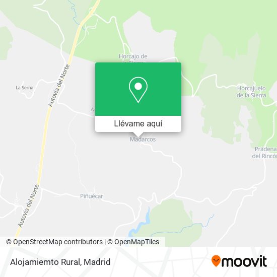 Mapa Alojamiemto Rural