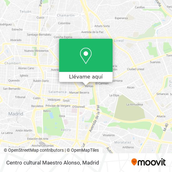 Mapa Centro cultural Maestro Alonso