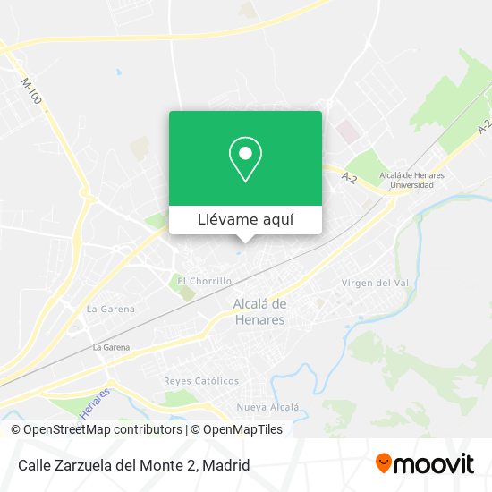 Mapa Calle Zarzuela del Monte 2
