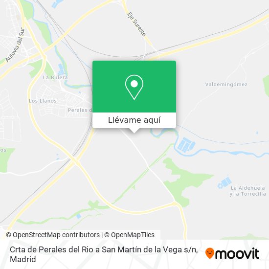 Mapa Crta de Perales del Rio a San Martín de la Vega s / n