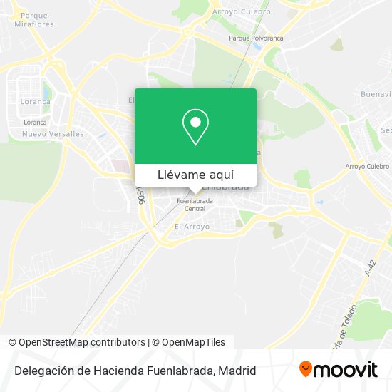 Mapa Delegación de Hacienda Fuenlabrada