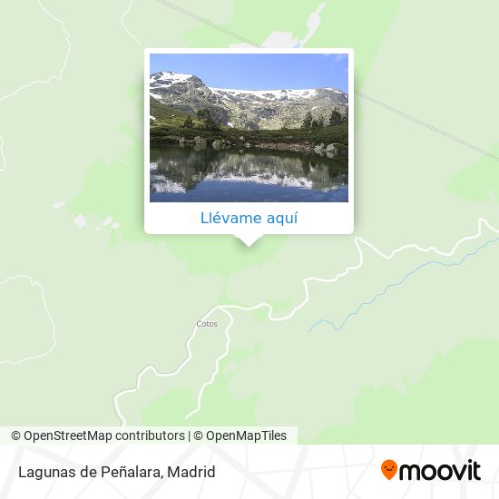 Mapa Lagunas de Peñalara